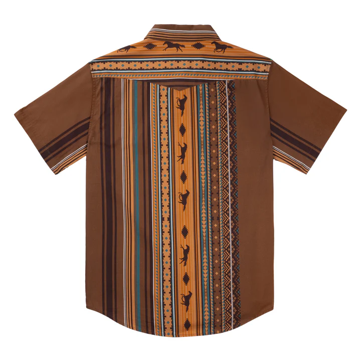 The Wyatt Pearl Snap Short Sleeve Print Shirt