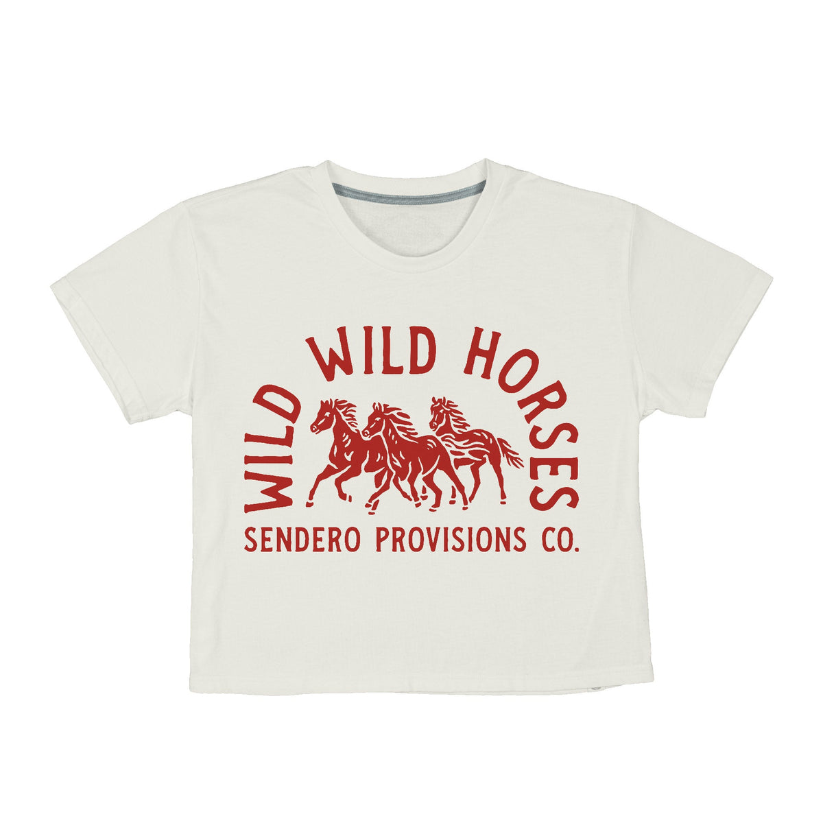 Wild Wild Horses Womens Crop Tee