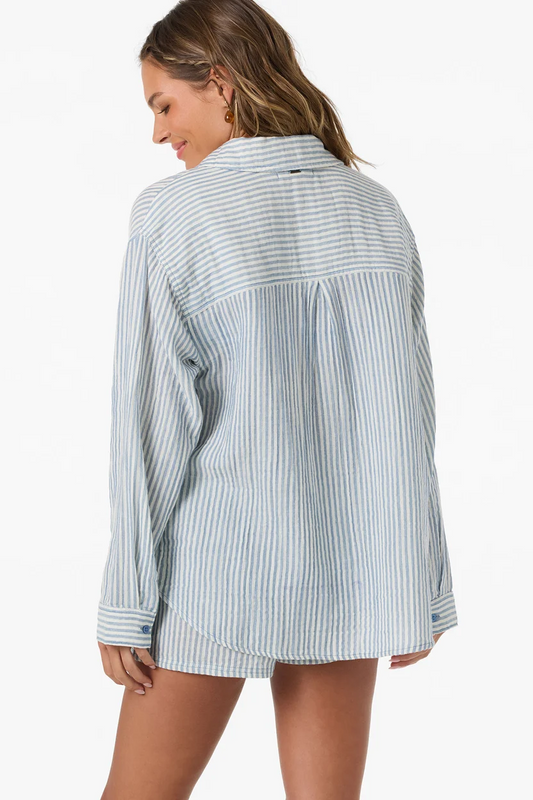 .Leni Stripe Relaxed Long Sleeve Shirt