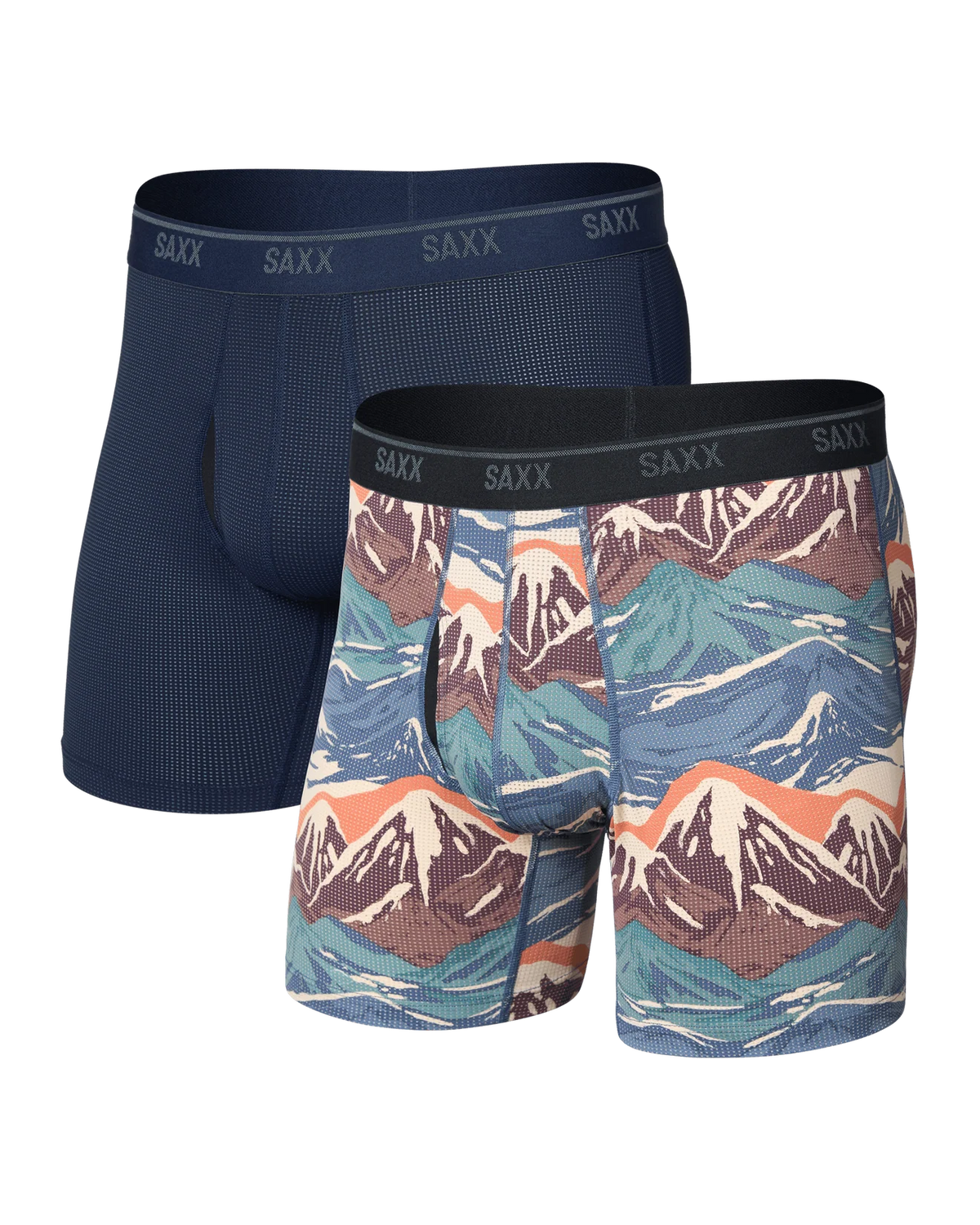 Quest Quick-Dry Mesh Boxer Brief Fly 2 Pack
