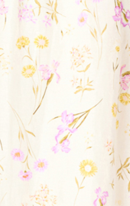Bubble Sleeve Elastic Waist Maxi Dress