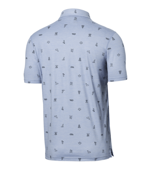 Droptemp Printed All Day Cooling Polo