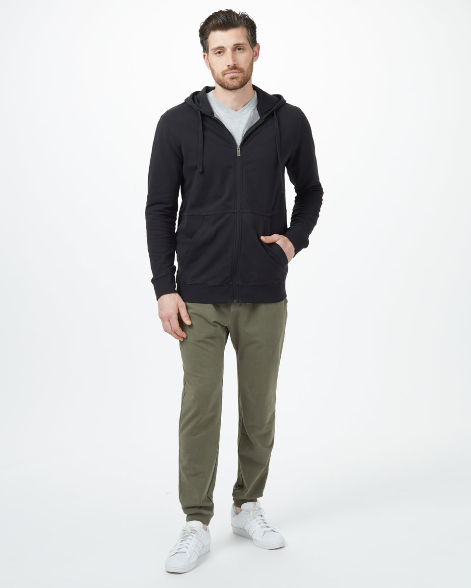 .French Terry Zip Hoodie