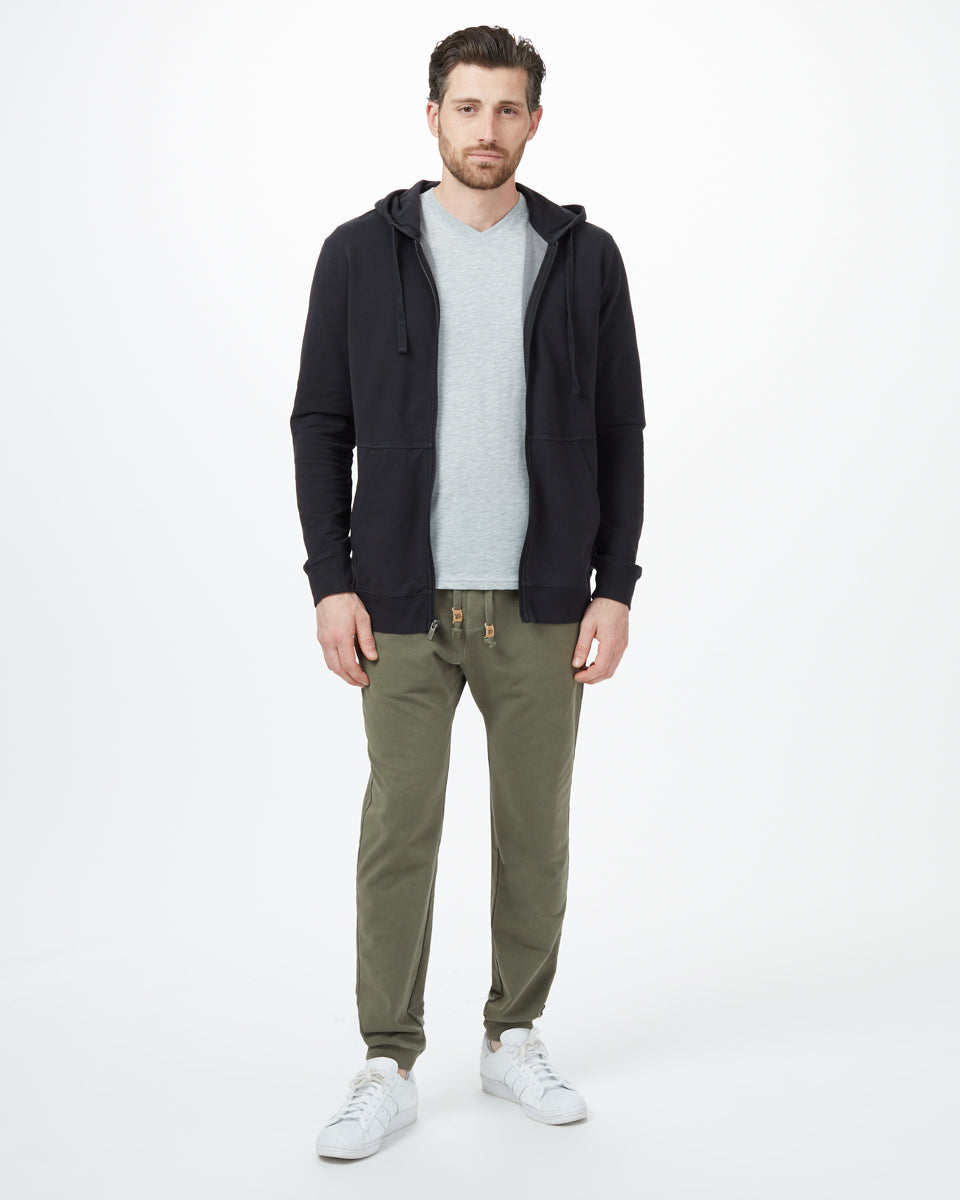 .French Terry Zip Hoodie