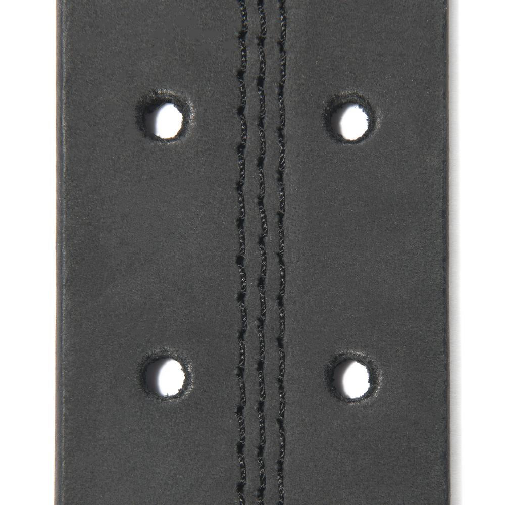 .Saddle Leather Double Prong Perforated Belt