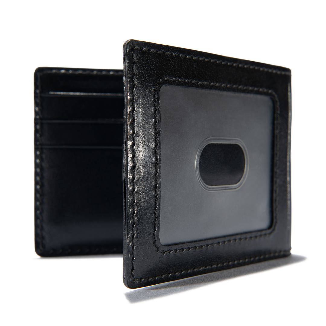 Rough Cut Front Pocket Wallet - Black