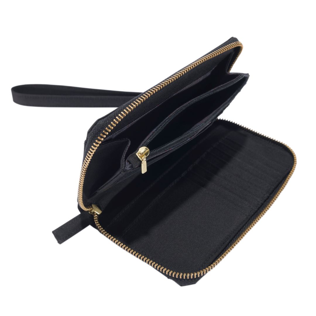 Nylon Duck Lay-Flat Clutch Wallet