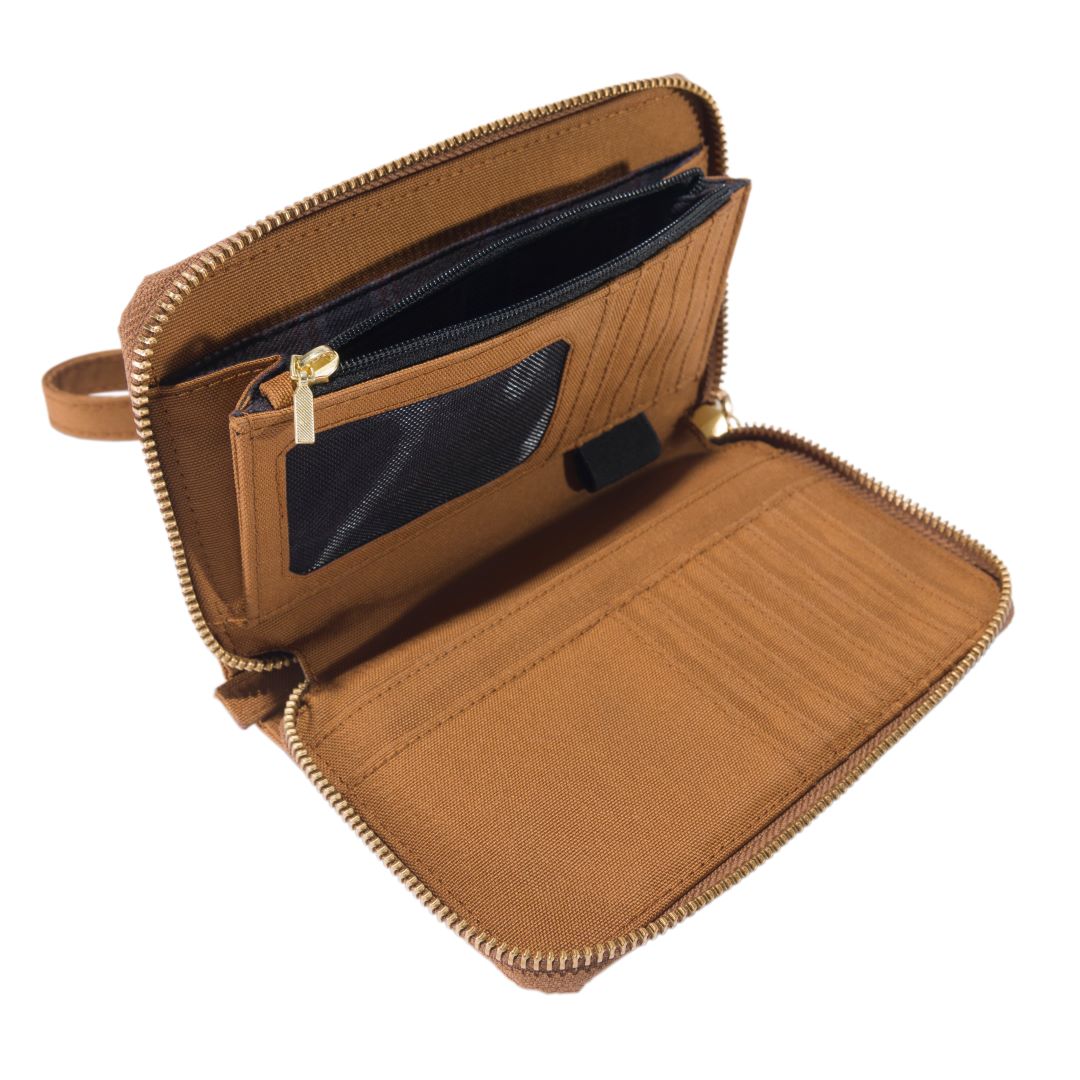 Nylon Duck Lay-Flat Clutch Wallet