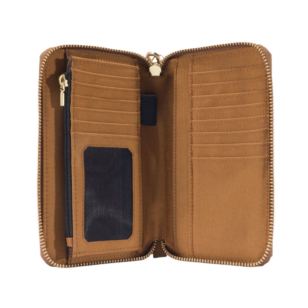 Nylon Duck Lay-Flat Clutch Wallet