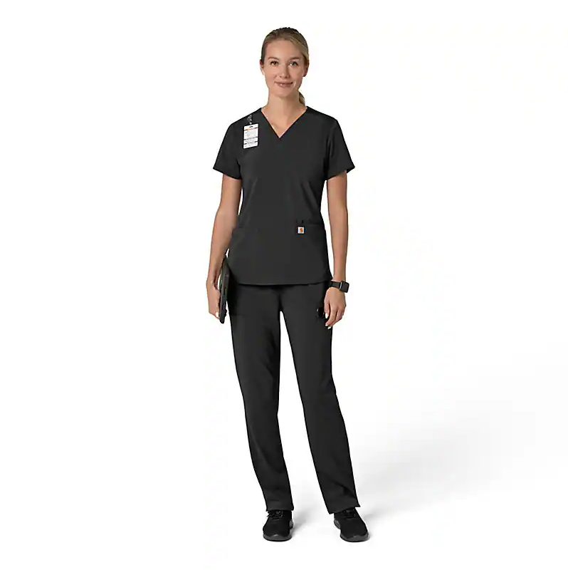 W Force Cross-Flex Flex Panel V-Neck Scrub Top