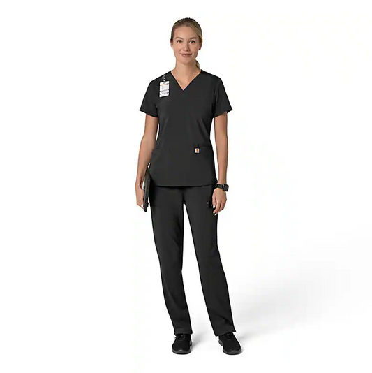 W Force Cross-Flex Flex Panel V-Neck Scrub Top