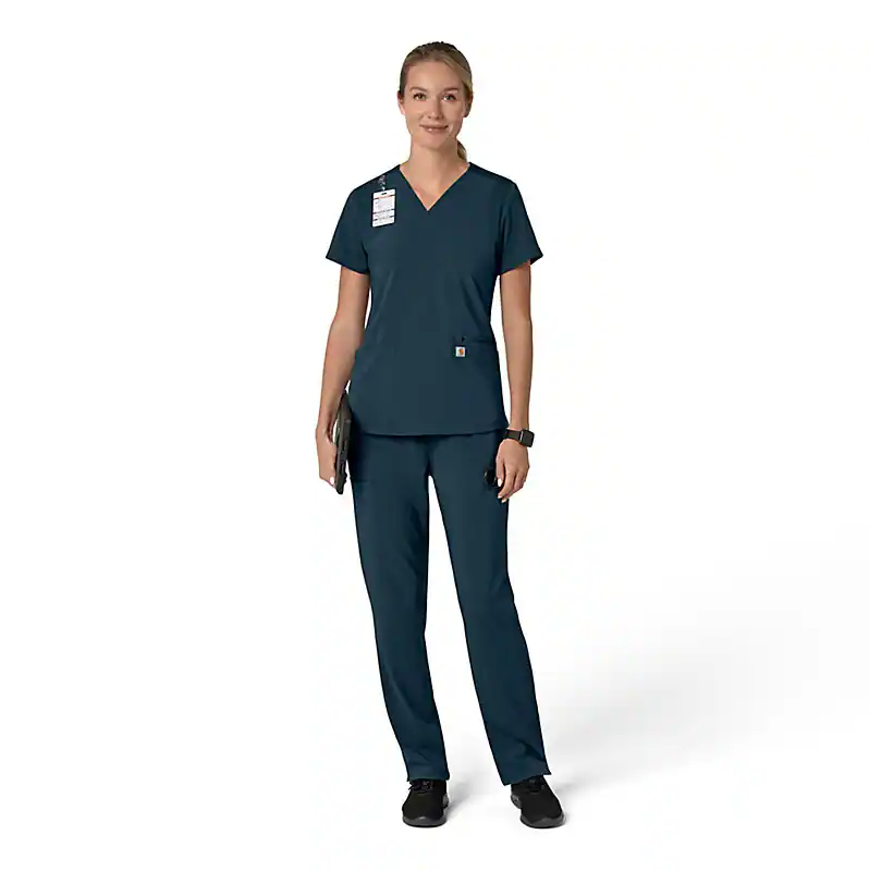 W Force Cross-Flex Flex Panel V-Neck Scrub Top