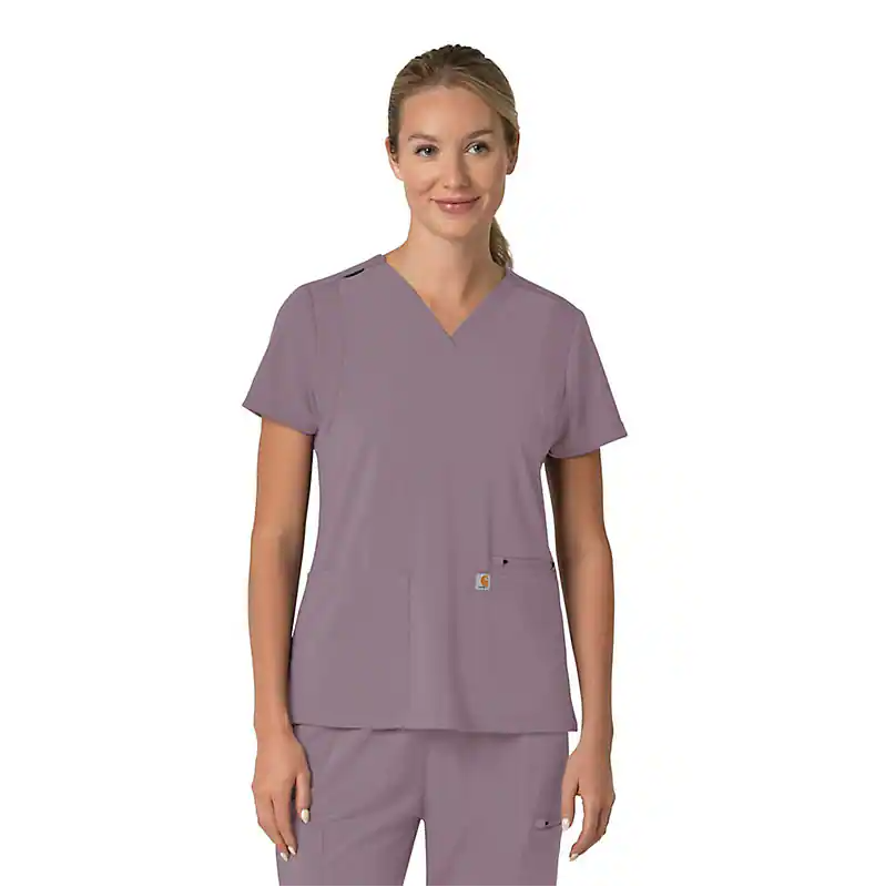 W Force Cross-Flex Flex Panel V-Neck Scrub Top