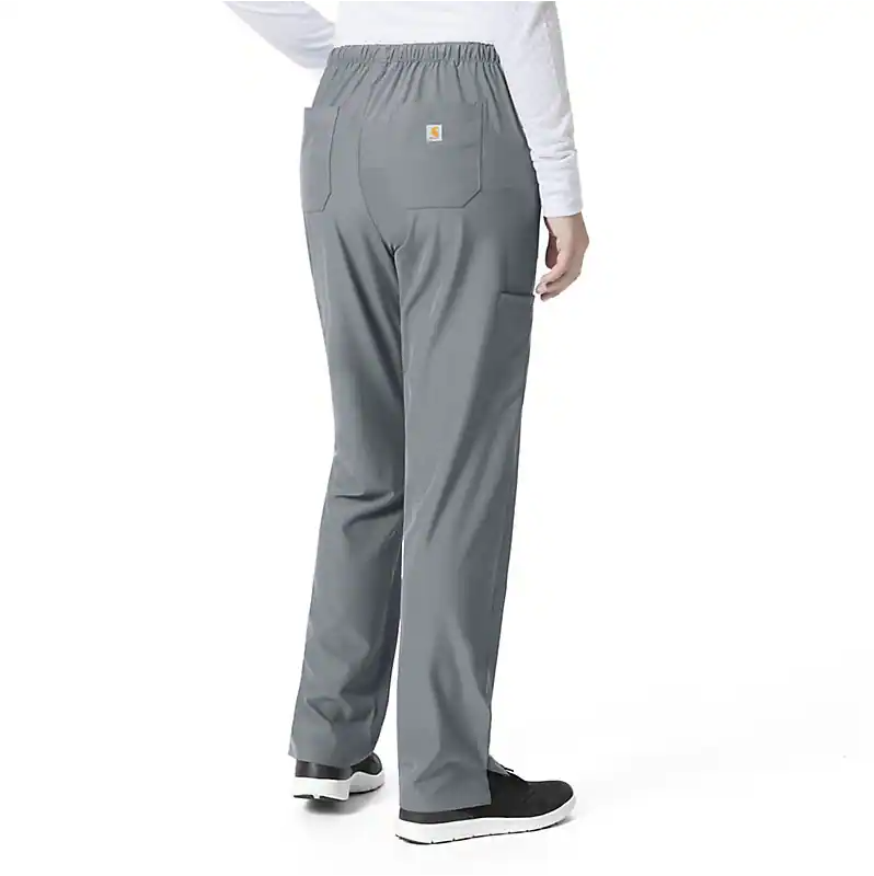 .Flat Front Straight Leg Pant - PEW - Pewter