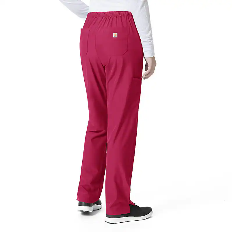.Flat Front Straight Leg Pant - BTR - Bright Rose