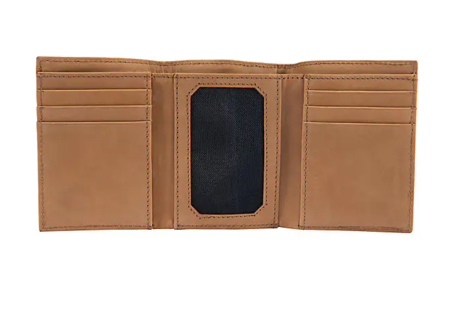 Saddle Leather Trifold Wallet