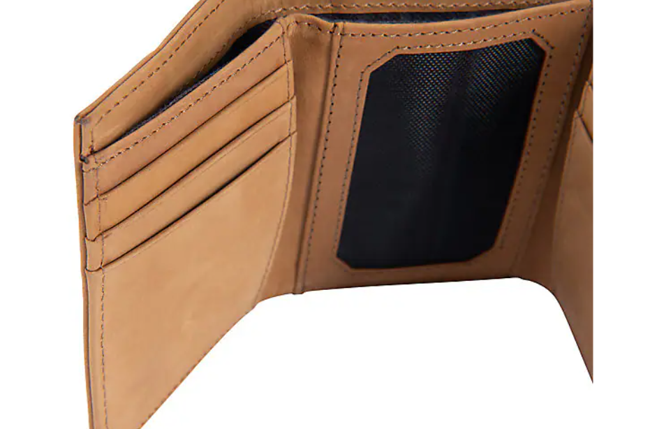 Saddle Leather Trifold Wallet