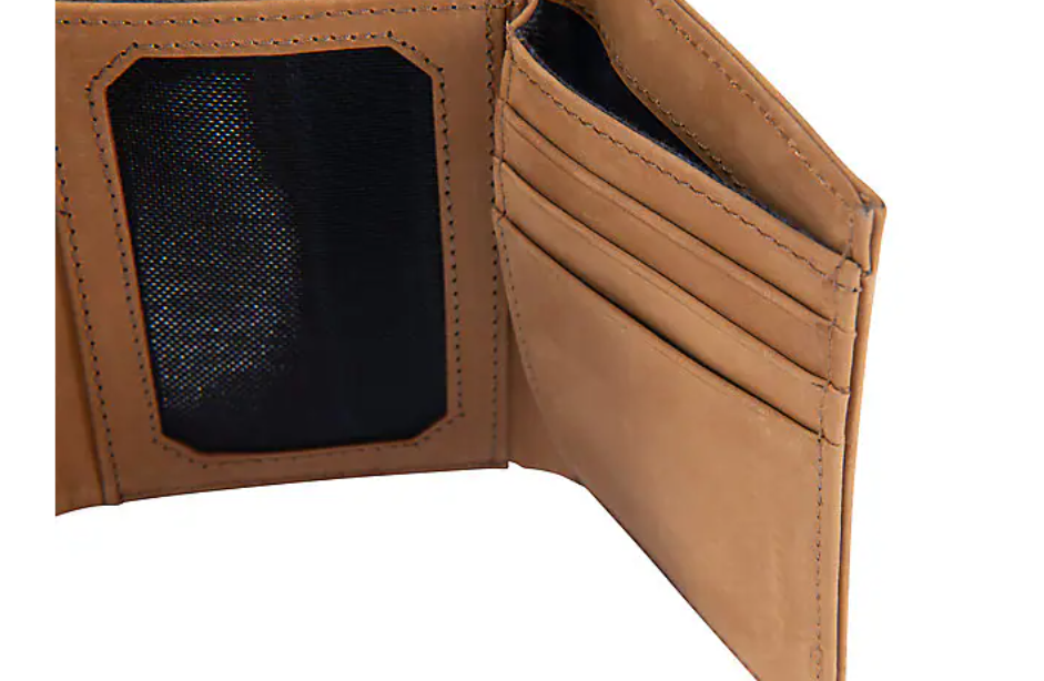 Saddle Leather Trifold Wallet