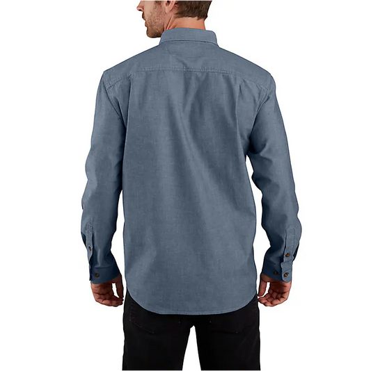 M Loose Fit Midweight Chambray Long-Sleeve Shirt - 104368