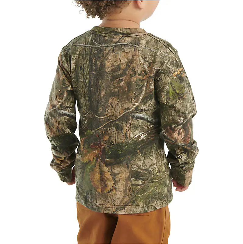 Long-Sleeve Camo Pocket T-Shirt