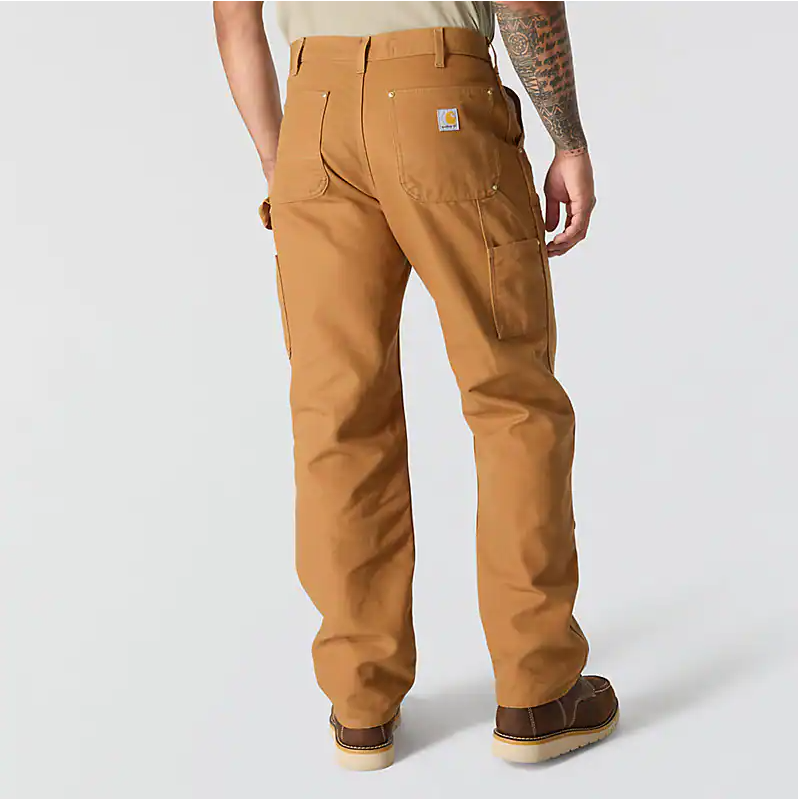 M B01 Loose Straight Firm Duck Double Front Dungaree