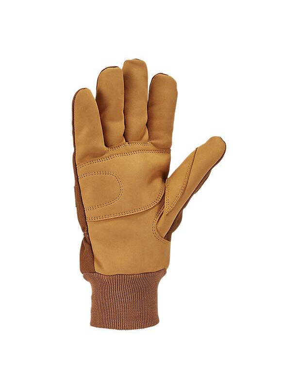 Insulated Duck Synthetic Leather Knit Cuff Glove