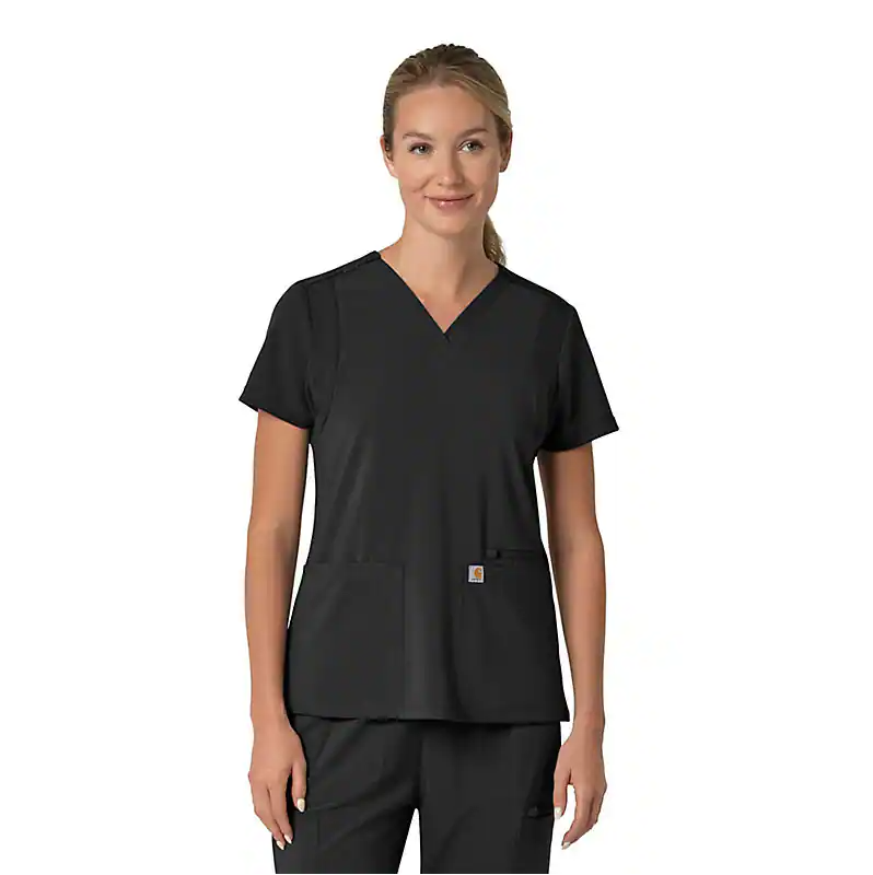 W Force Cross-Flex Flex Panel V-Neck Scrub Top