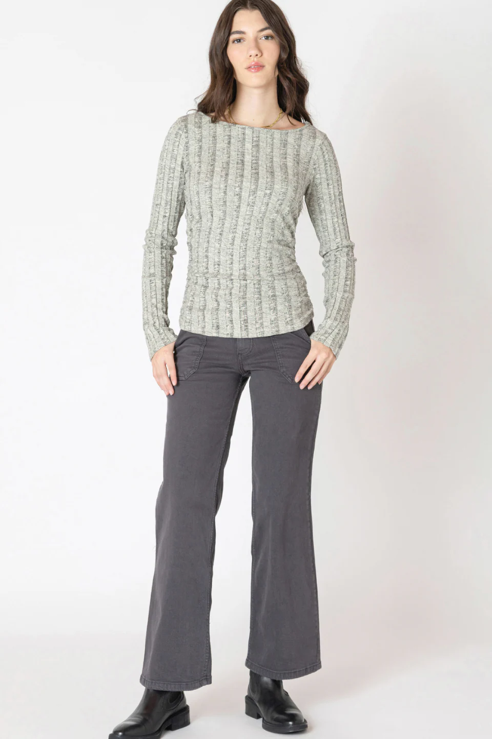 Wide Ribbed Top