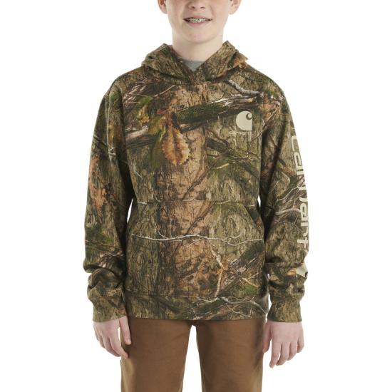 Long Sleeve Camo Graphic Sweatshirt