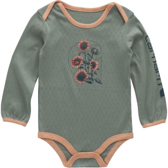 Long-Sleeve Floral C Bodysuit