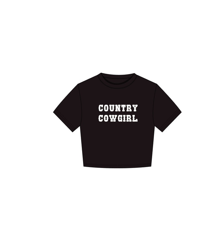 Cowgirl Cropped Festival Tee