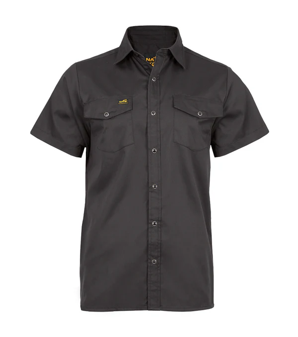 Snap Button Short Sleeve Shirt