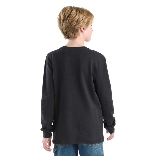 Long-Sleeve Henley Pocket T-Shirt