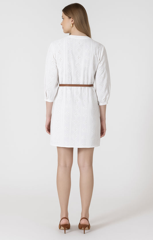 LS Embroidered Dress