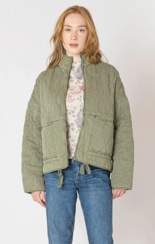 Drawstring Quilted Jacket
