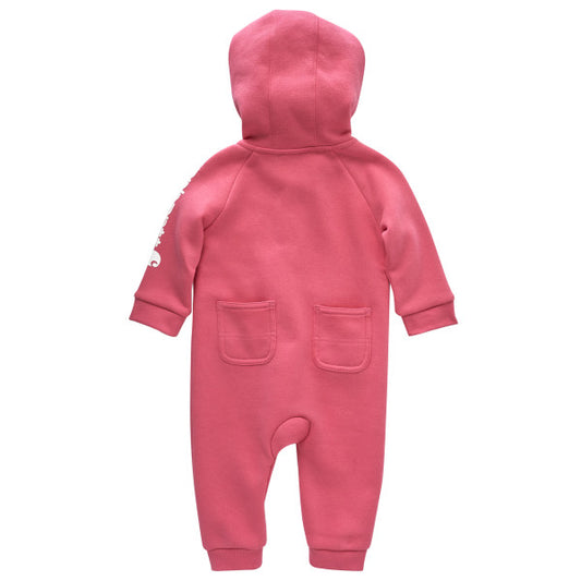 Long-Sleeve Fleece Zip-Front Hooded Coverall