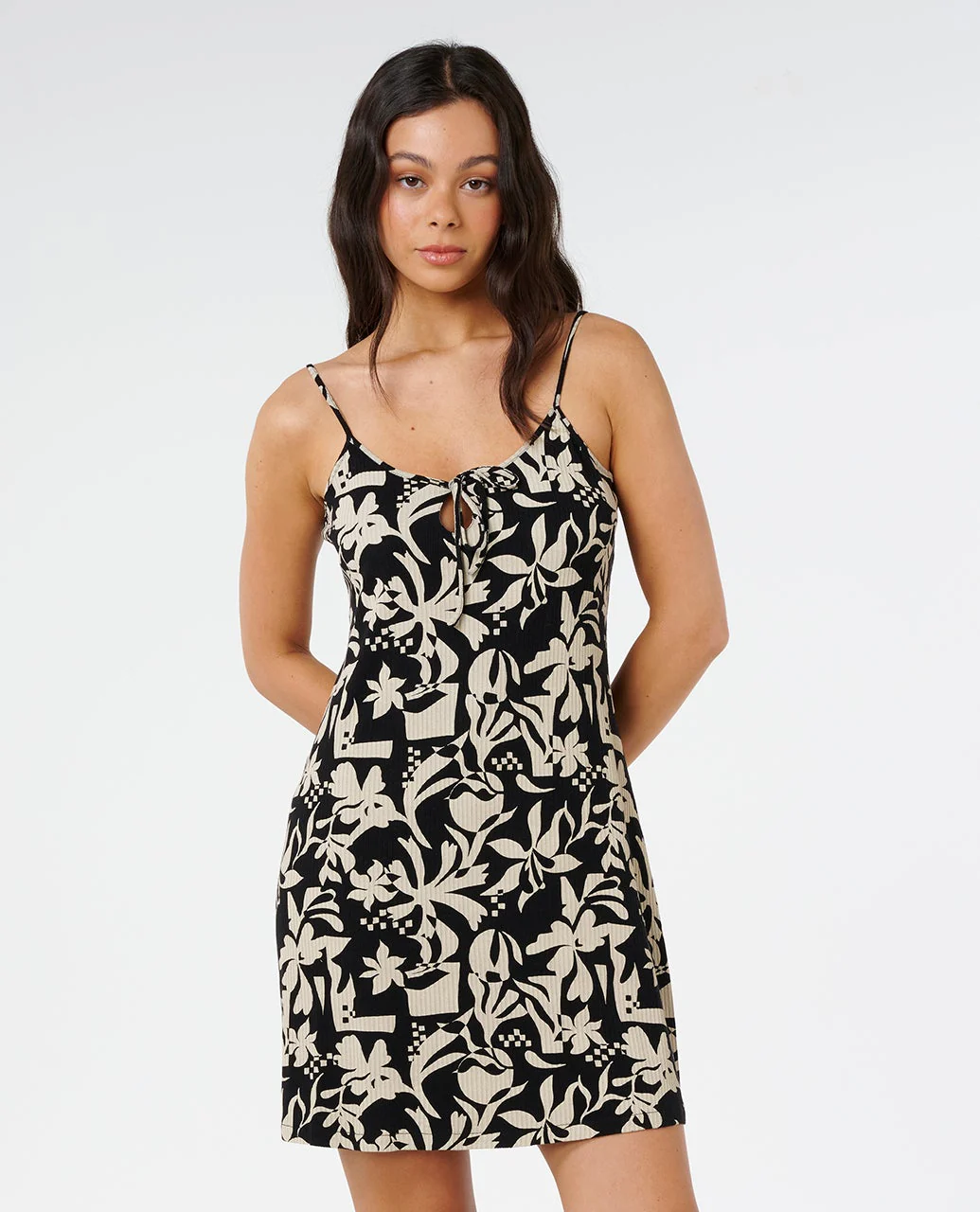Surf Dreams Printed Rib Mini Dress