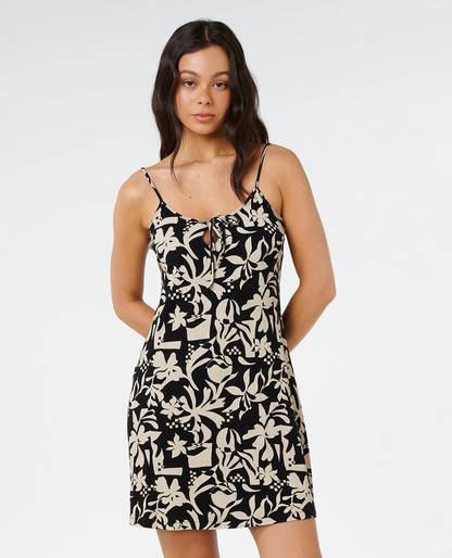 Surf Dreams Printed Rib Mini Dress