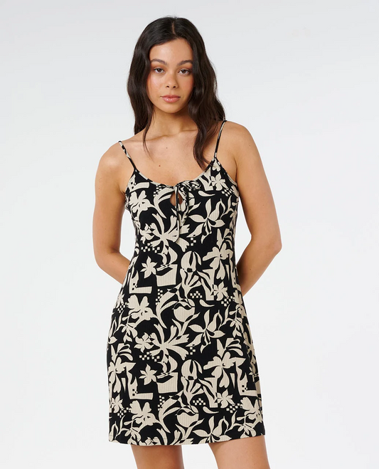 Surf Dreams Printed Rib Mini Dress