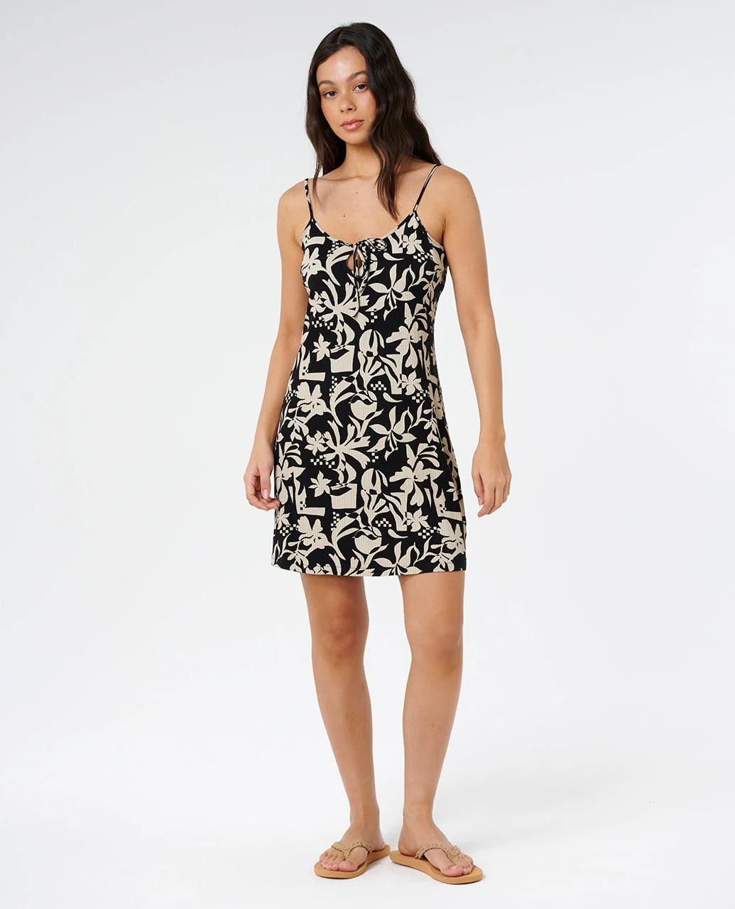 Surf Dreams Printed Rib Mini Dress