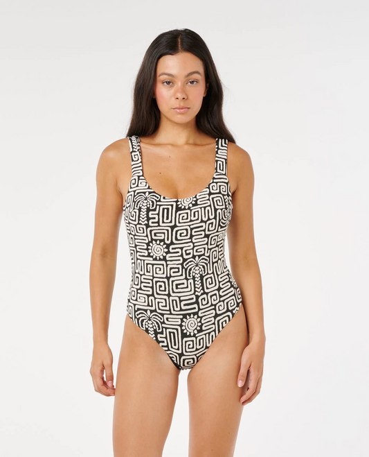 .Sunset Jacquard One Piece