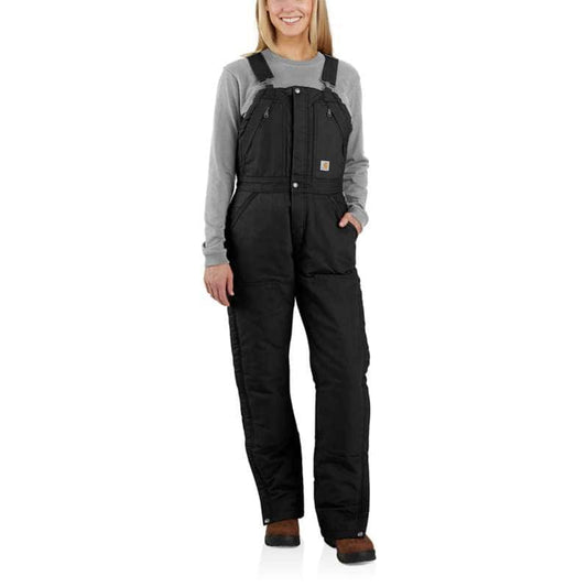 W Insulated Bib Overalls - Loose Fit - Washed Duck - 4 Extreme Warmth - 104694