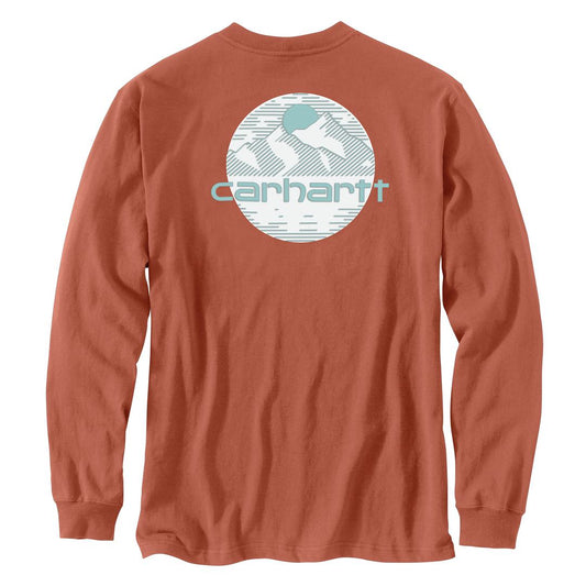 Relaxed Fit Heavyweight LS Mountain Graphic T-Shirt