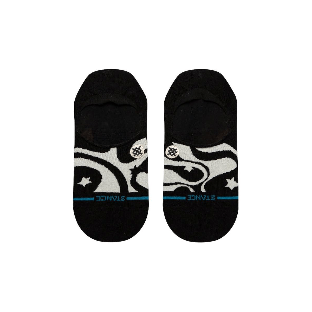 Star Swirl No Show Sock