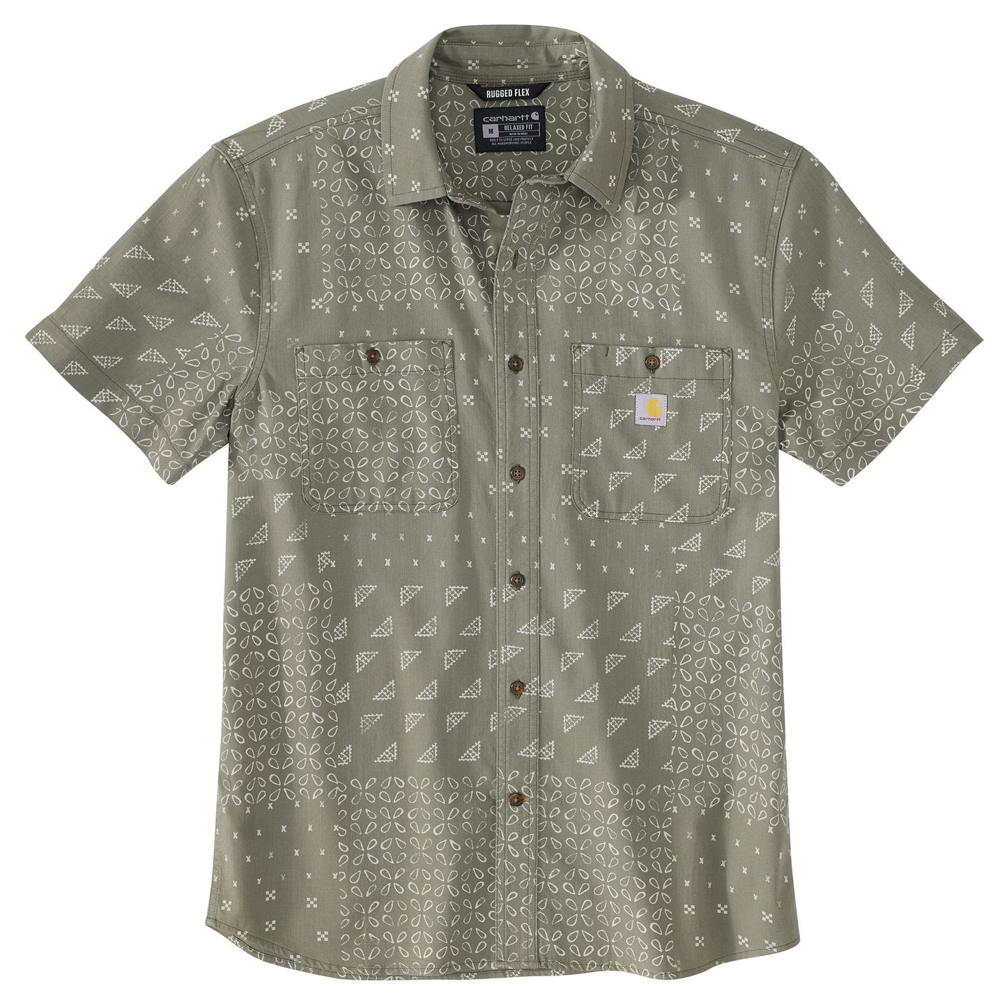 .M Rugged Flex Relaxed Fit Lightweight SS Print Shirt