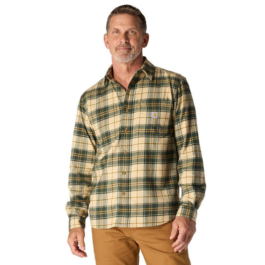 M Rugged Flex Relaxed Fit Midweight Flannel LS Plaid Shirt - 107010