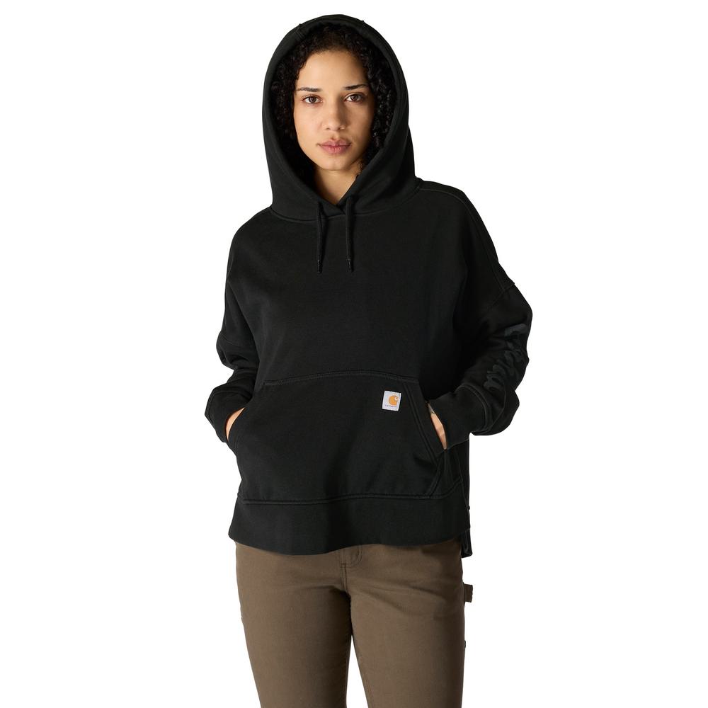 .W Loose Fit Midweight Hooded Graphic Sweatshirt - 107146