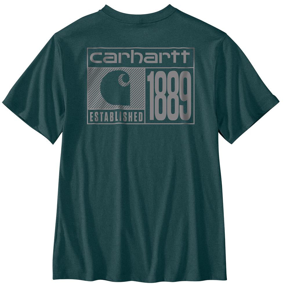 .M Relaxed Fit Lightweight SS Geo Badge Graphic T-Shirt  - 107523