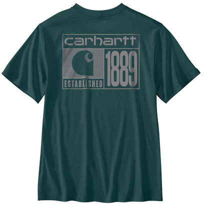 .M Relaxed Fit Lightweight SS Geo Badge Graphic T-Shirt  - 107523