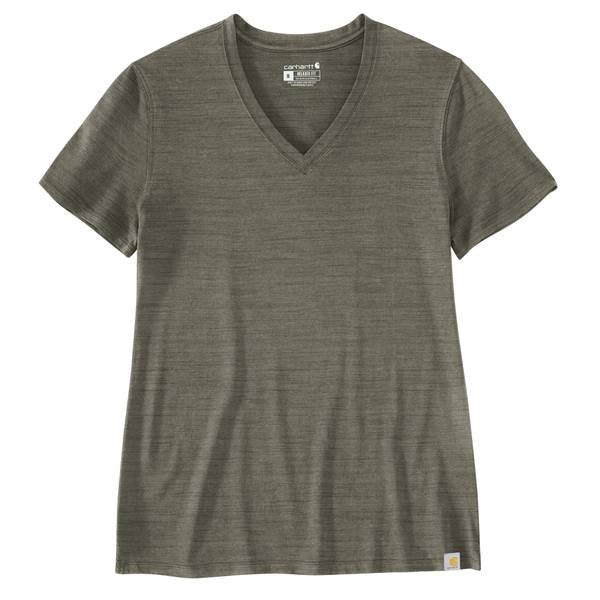 .W Relaxed Fit Lightweight SS V-Neck T-Shirt - 105739